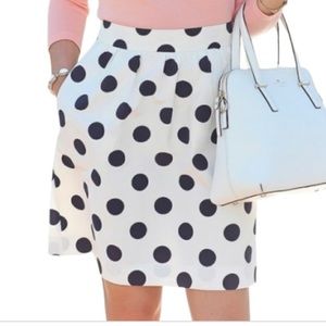 J.Crew polka dot skirt, size 2